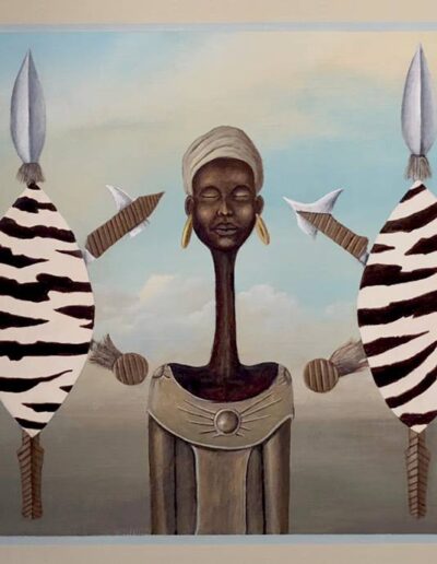Afrique show 1 by Frank Moore