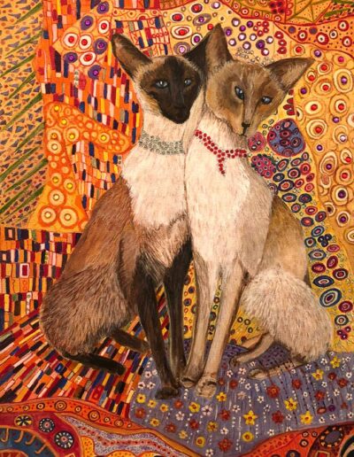Siamese sweethearts by Hazel Spink