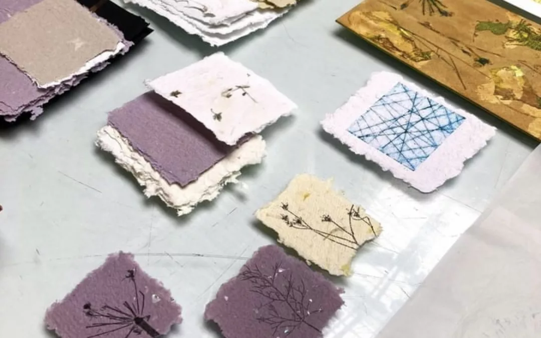 Handmade recycled paper workshop